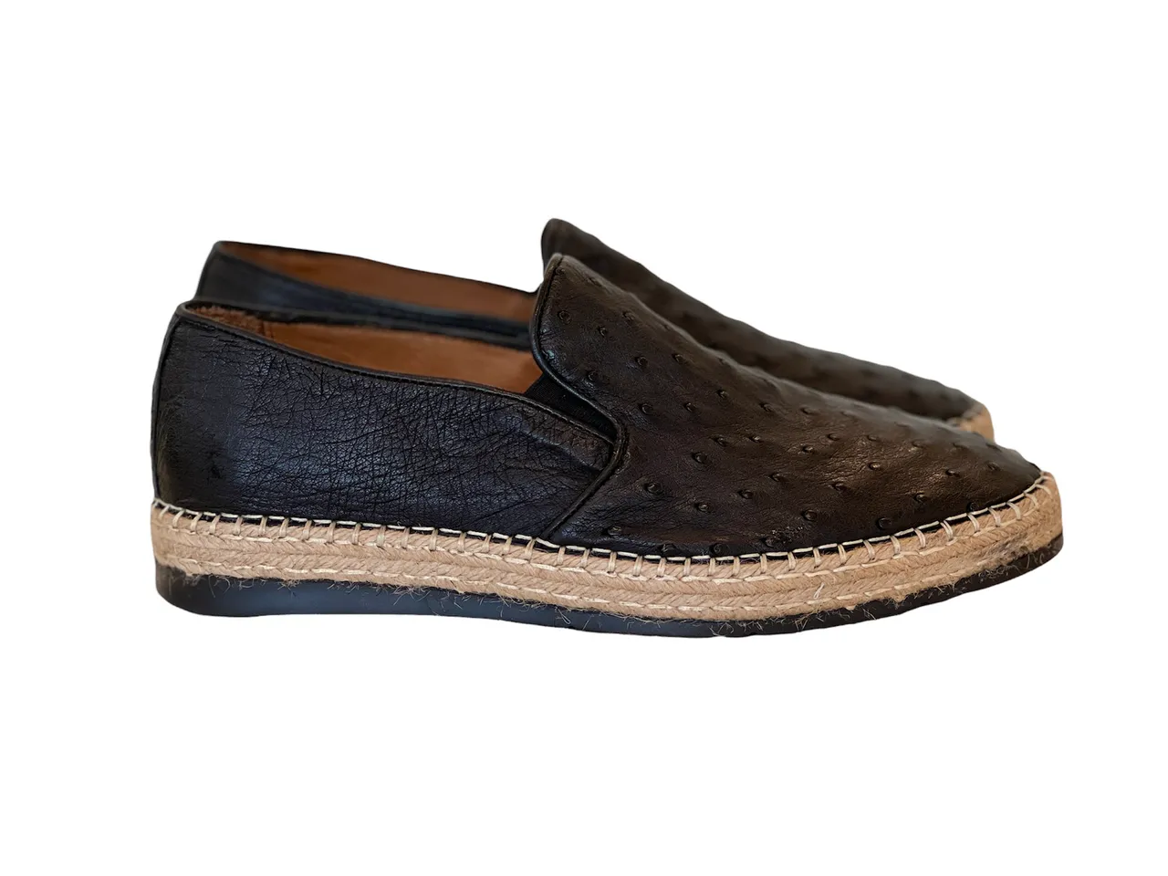 Pelle Line - San Remo Full Genuine Ostrich- Black