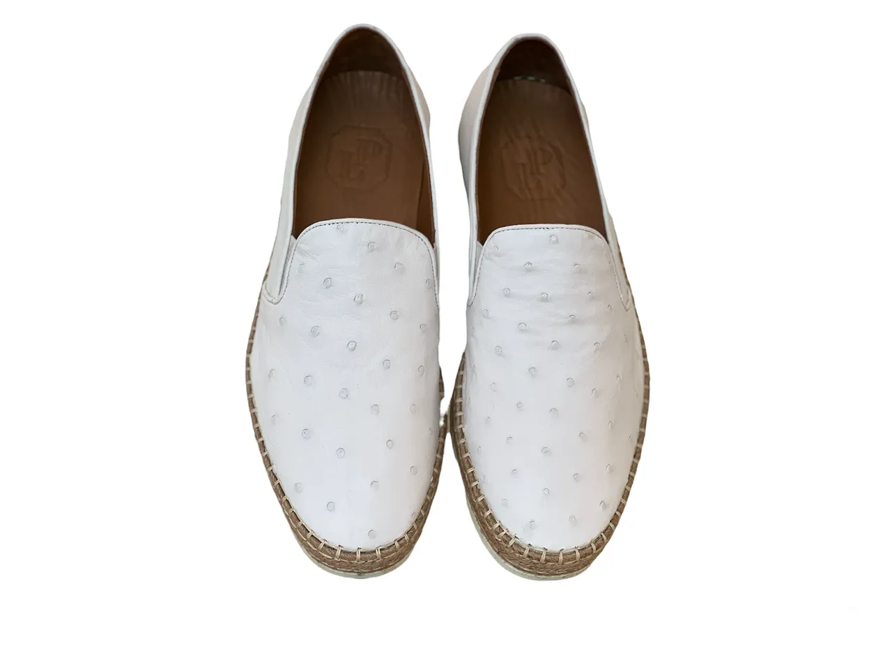 Pelle Line - San Remo Full Genuine Ostrich- White
