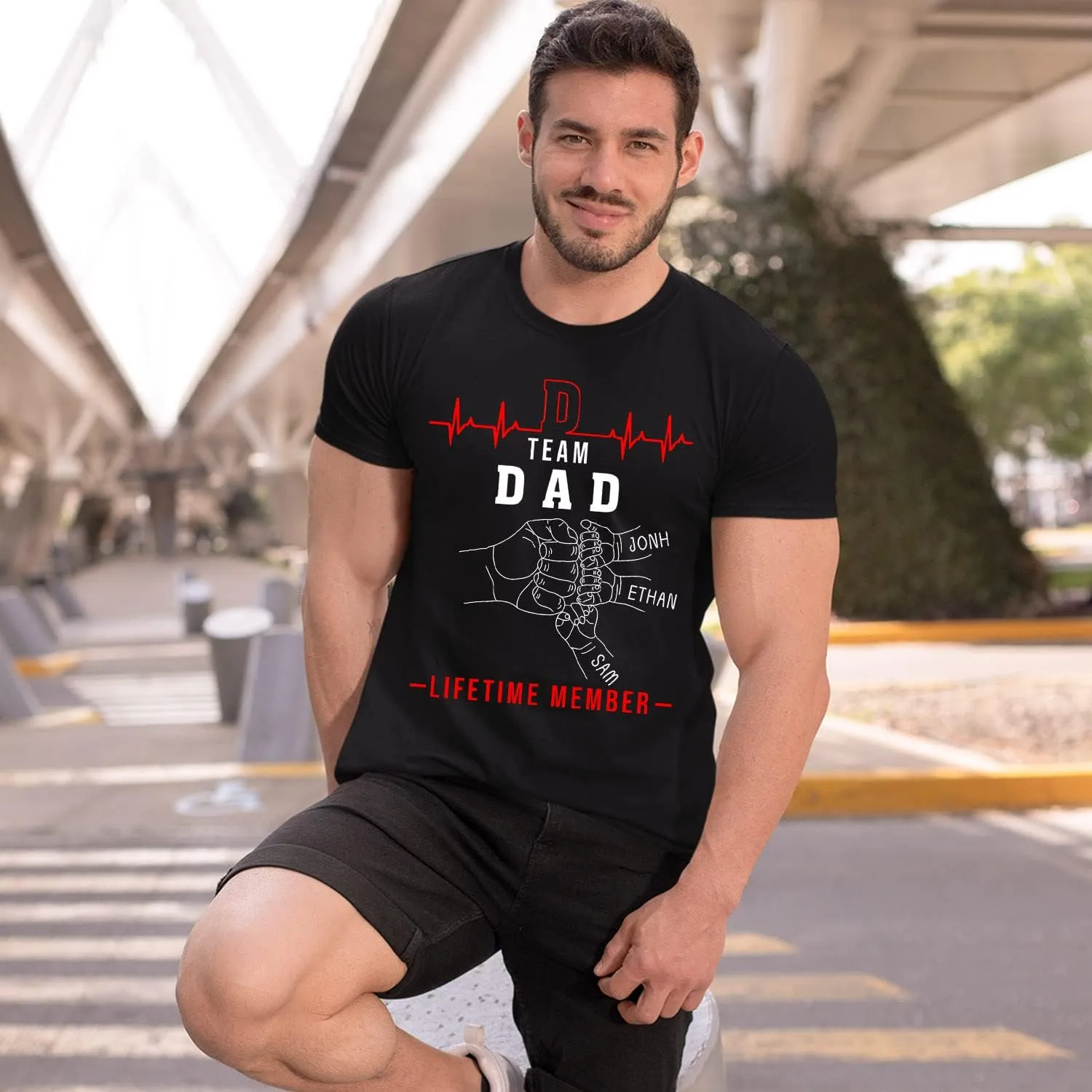 Personalized Team Dad Shirt, Custom Dad Shirts for Men, Dad Shirt Lifetime Member, Personalized Daddy Grandpa Shirt