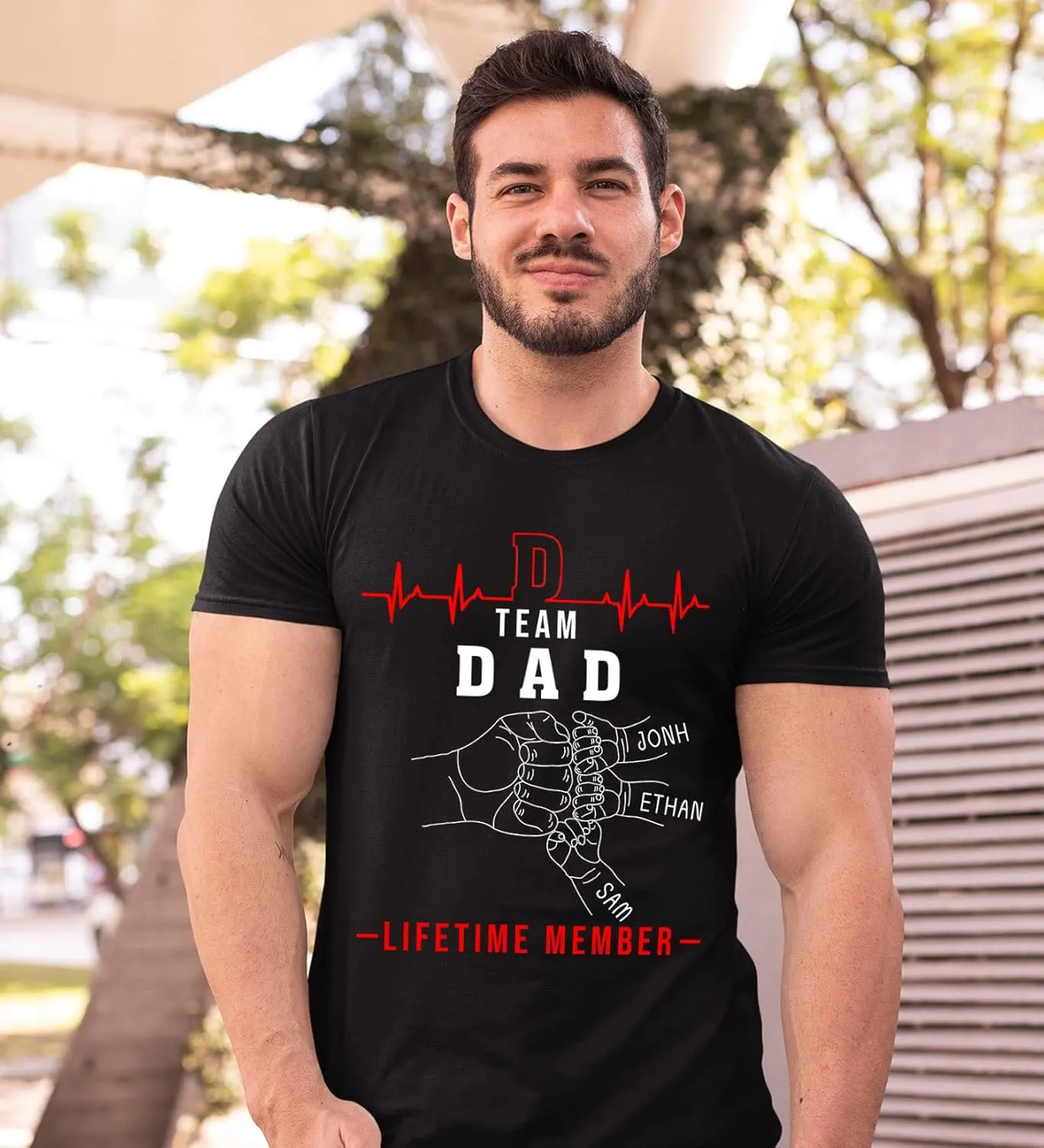 Personalized Team Dad Shirt, Custom Dad Shirts for Men, Dad Shirt Lifetime Member, Personalized Daddy Grandpa Shirt