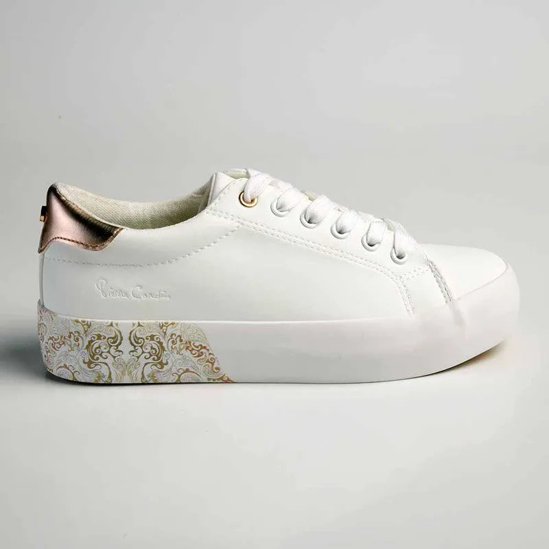 Pierre Cardin Paisley 2 Sneaker - White/Gold