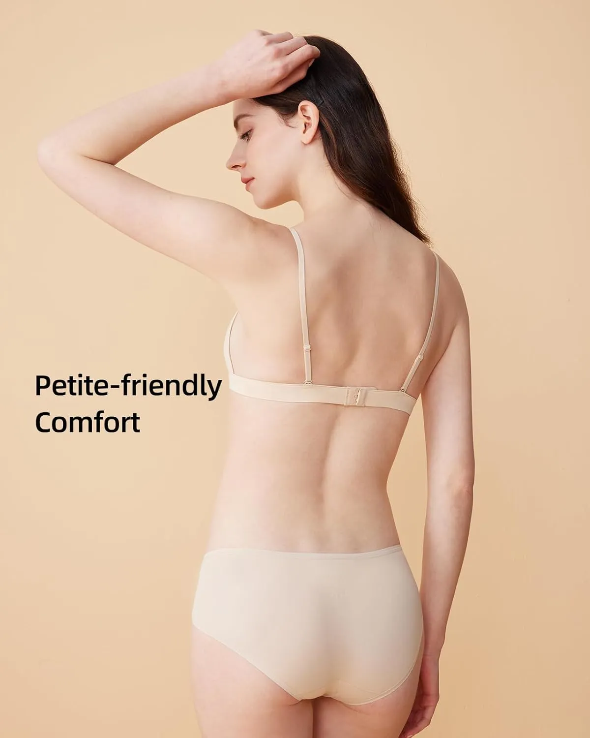 Pima Cotton Modal Bra for Small Chest-Wireless Comfort Bra AA/A/B Cup 30-38 Band Soft Cup for Petite Women 16-40