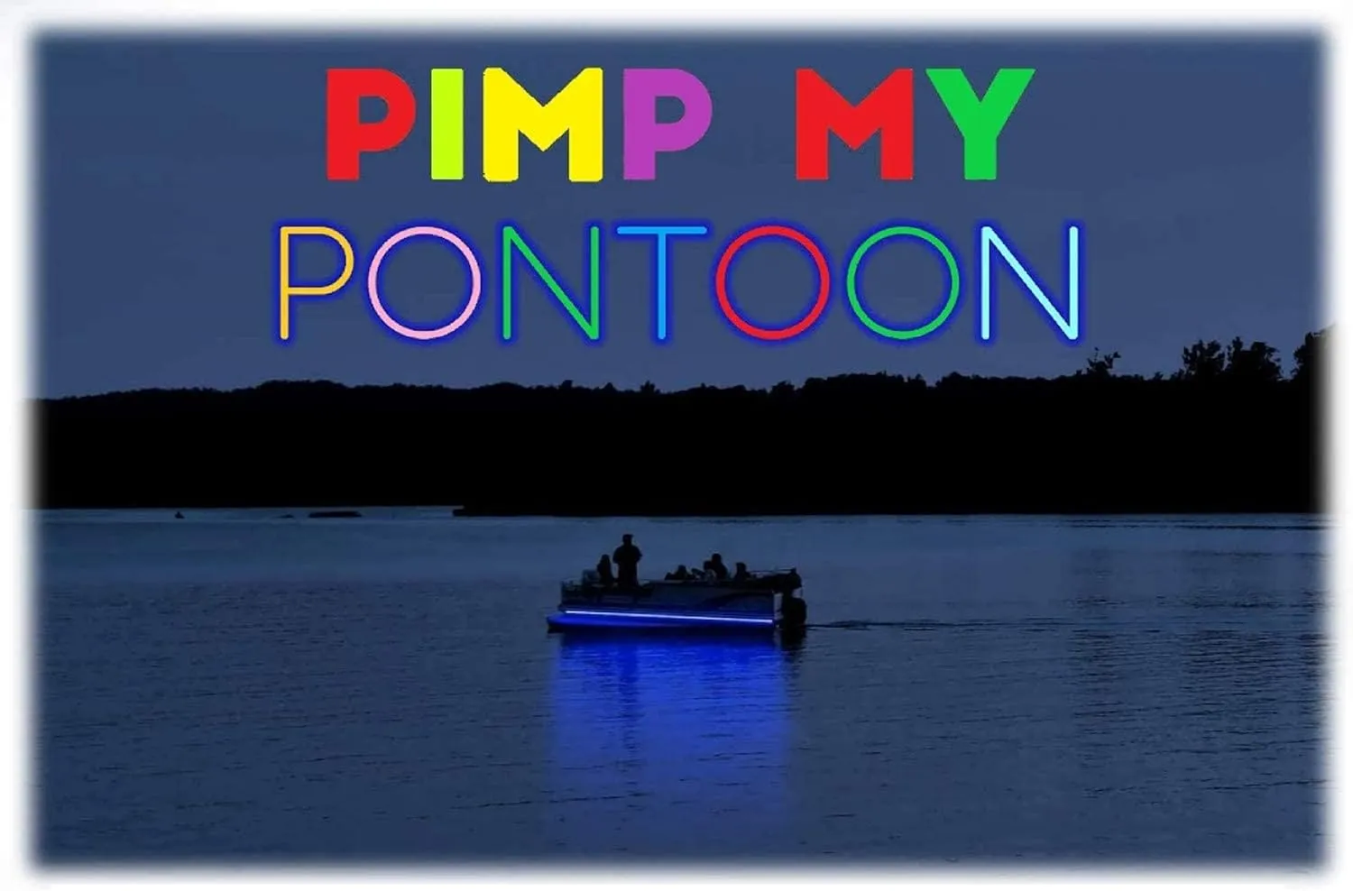 Pimp My Pontoon Multi-Color LED Light kit Color-Changing DIY Under Deck Light Strings with Remote 19ft
