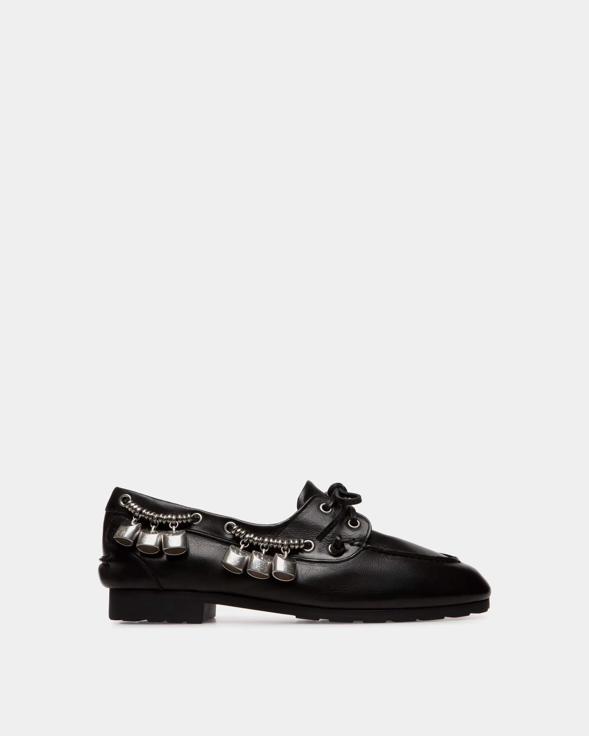Plume Moccasin In Black Leather
