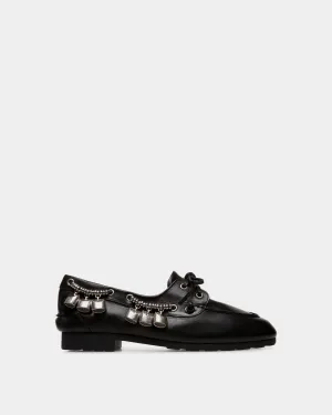 Plume Moccasin In Black Leather