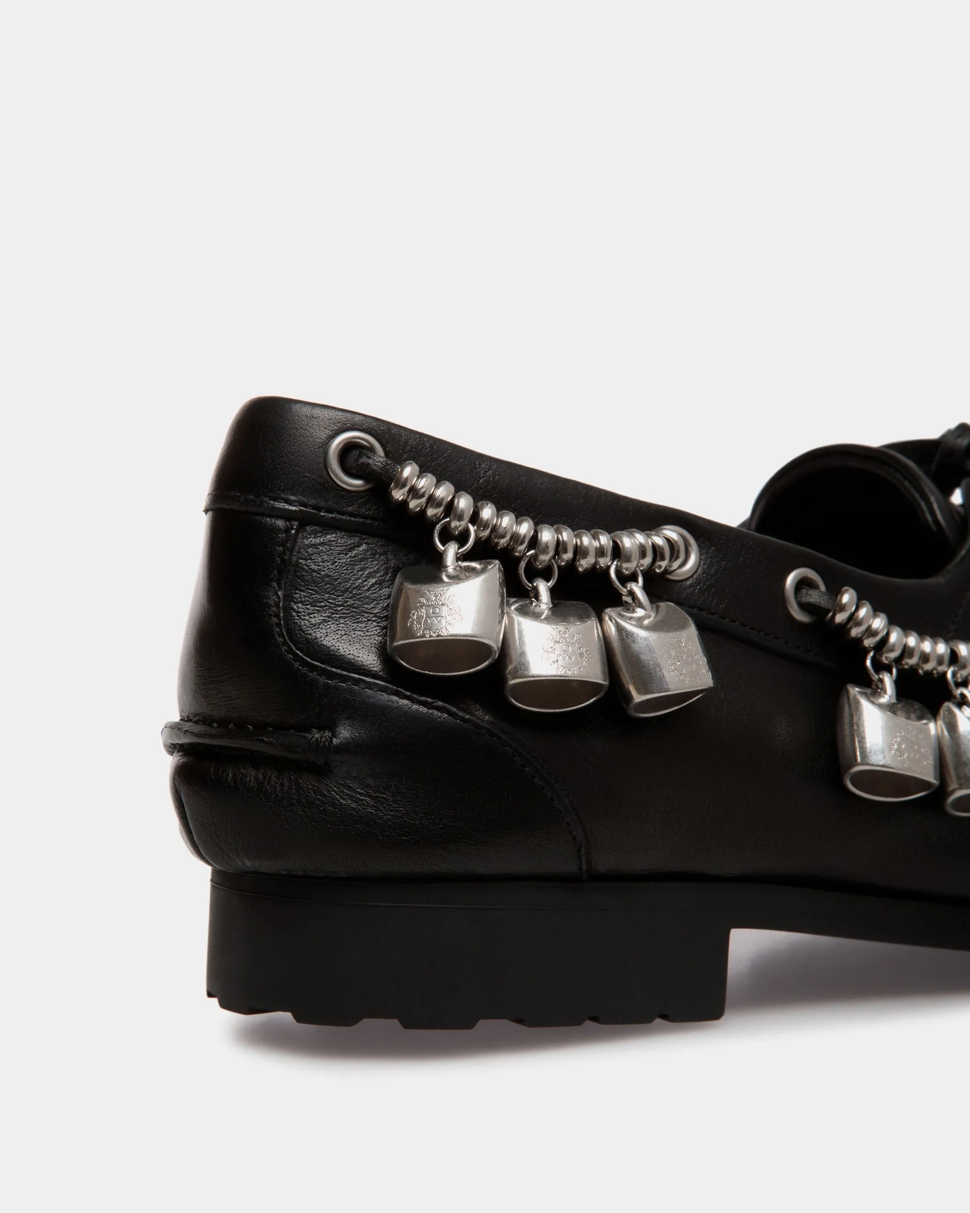 Plume Moccasin In Black Leather