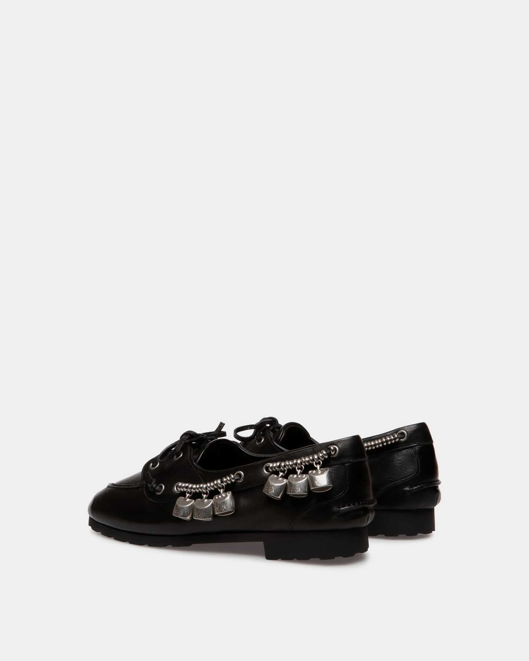 Plume Moccasin In Black Leather
