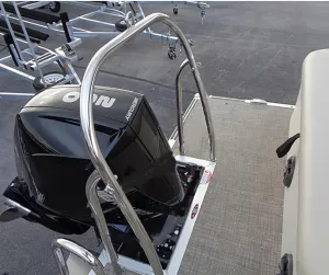 Pontoon PRO Rear SKI Tow BAR Tower, Outboard Motor Pylon Pole, Overall Width 38", TUBING Size 1.5" (304 Stainless 38" High)