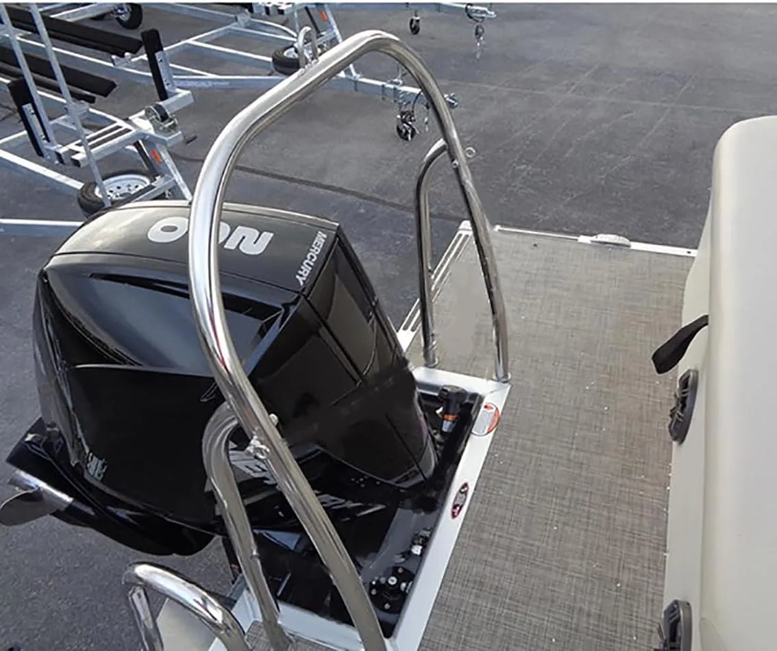 Pontoon PRO Rear SKI Tow BAR Tower, Outboard Motor Pylon Pole, Overall Width 38", TUBING Size 1.5" (304 Stainless 38" High)
