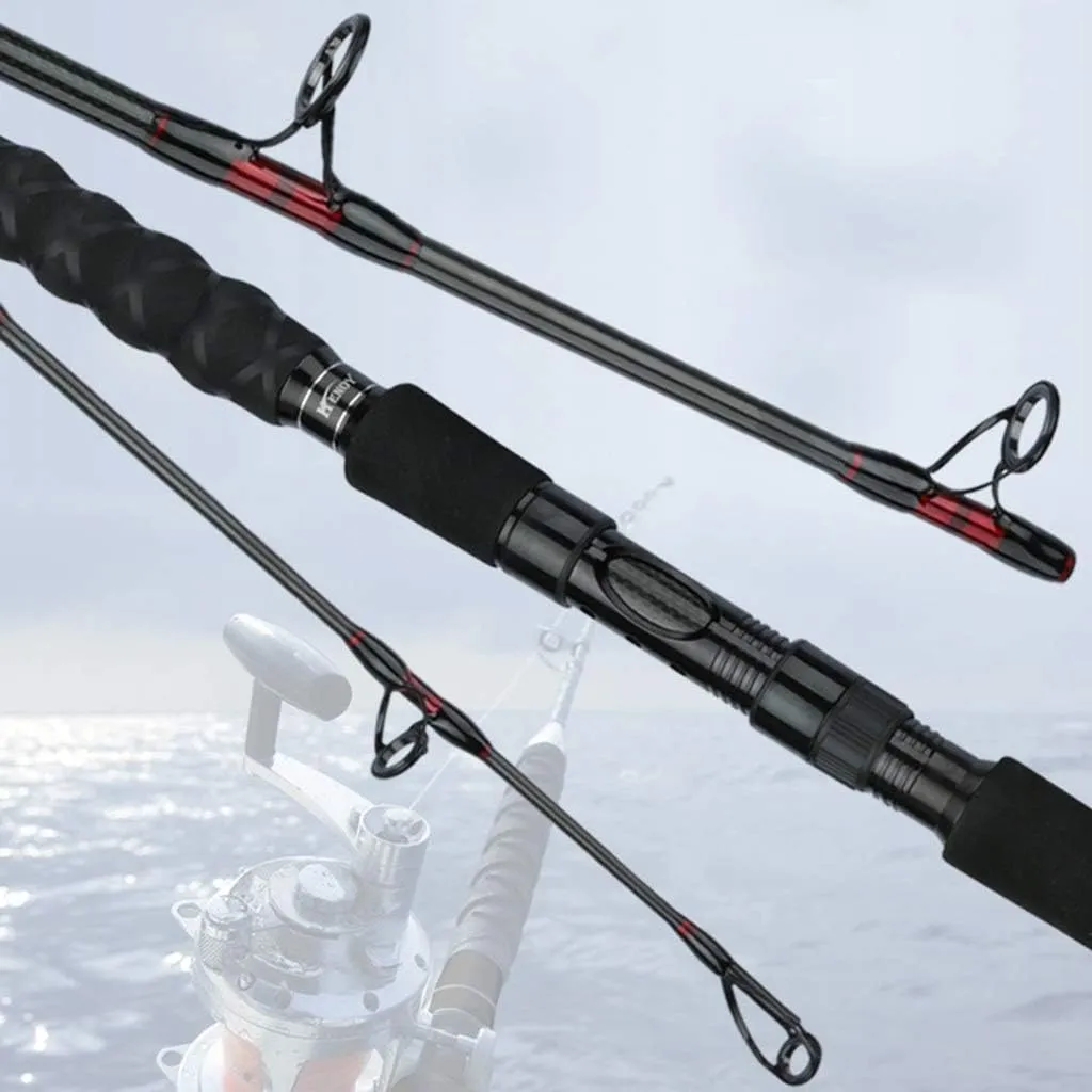 Portable Sea Fishing Rod, with Storage Bag, Carbon Fiber Telescopic Fishing Pole, for Adults Travel Saltwater Freshwater (Size : 2.4m)