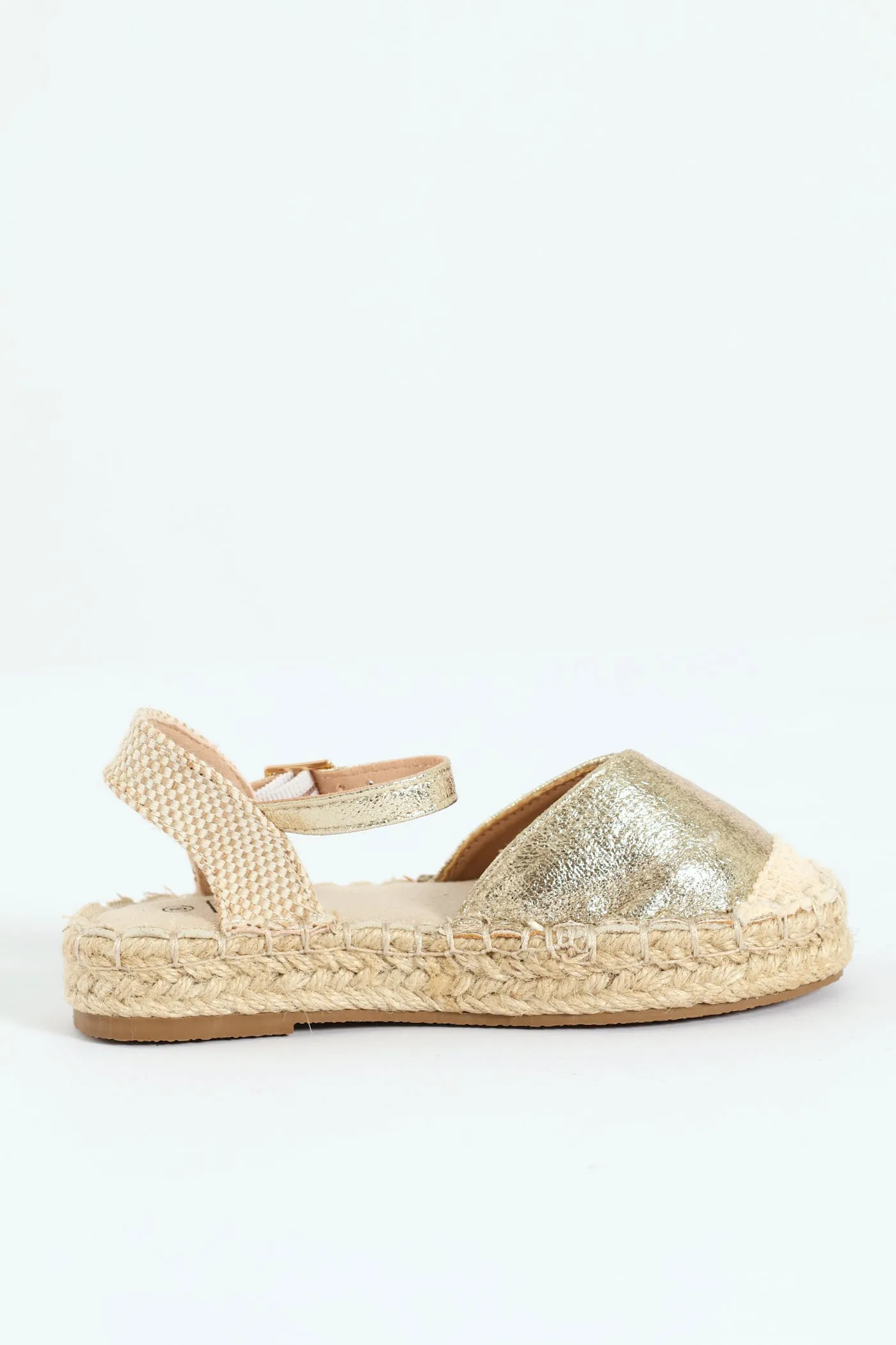 Pre-Girls Espadrille Pump - Gold