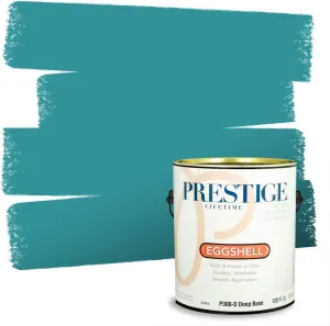 PRESTIGE Interior Paint and Primer in One, Pier, Eggshell, 1 Gallon
