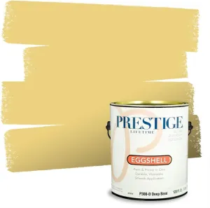 PRESTIGE Paints Interior Paint and Primer In One, 1-Gallon, Eggshell, Comparable Match of Benjamin Moore* Goldfield*