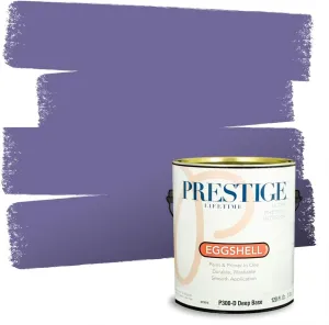 PRESTIGE Paints Interior Paint and Primer In One, 1-Gallon, Eggshell, Comparable Match of Sherwin Williams* Forget-Me-Not*