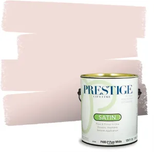 PRESTIGE Paints Interior Paint and Primer In One, 1-Gallon, Satin, Comparable Match of Sherwin Williams* Angelic*