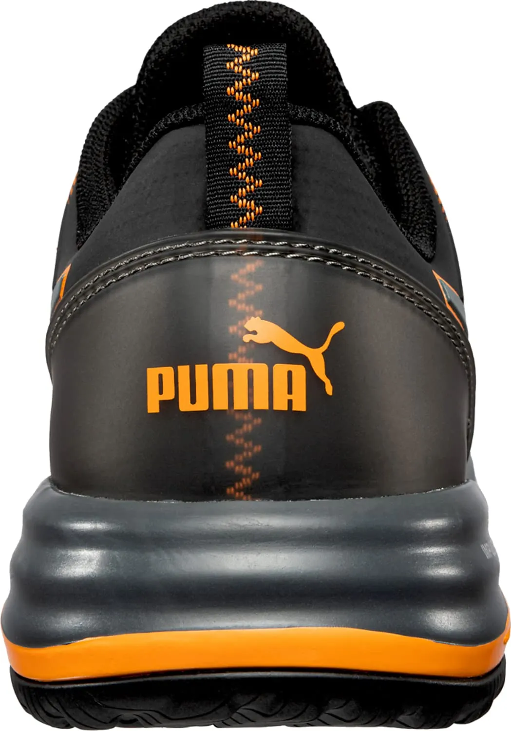 PUMA Men's Charge Sneaker, Black-Orange Eh, 8.5