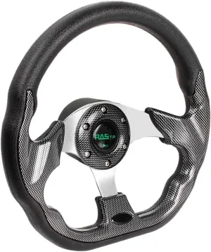 RASTP 12.6 Inch Boat Steering Wheel with 3/4“ Axle Marine Steering Wheel Adapter for Most Marine boats,Vessels,Yachts,Pontoons Boat(Pane)