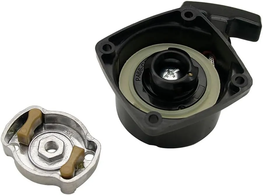 Rc Marine 26cc 29cc 30cc Engine Pull Starter for Zenoah CY RCMK QJ BWS Rc Racing Boat Parts Distance Between Mounting Holes is 50mm (Black)