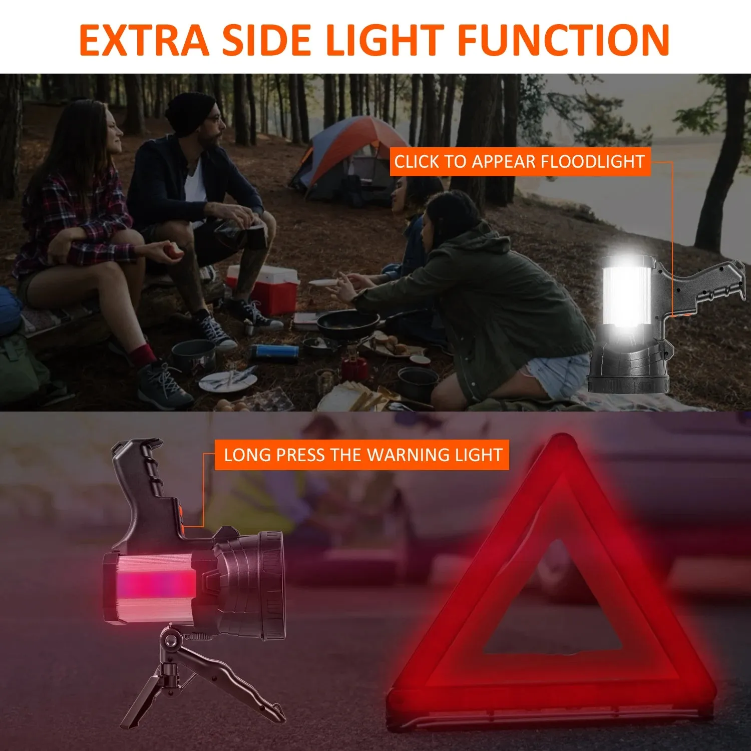 Rechargeable LED Spotlight/Flashlight