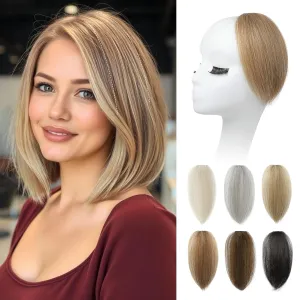 REECHO Clip in Hair Volumizer, 2PCS 8 inch Short Thick Clip in Hairpieces Adding Extra Volume Hair Extensions for Women with Thin Fine (Deep Blonde, 8 Inch(Pack of 2))