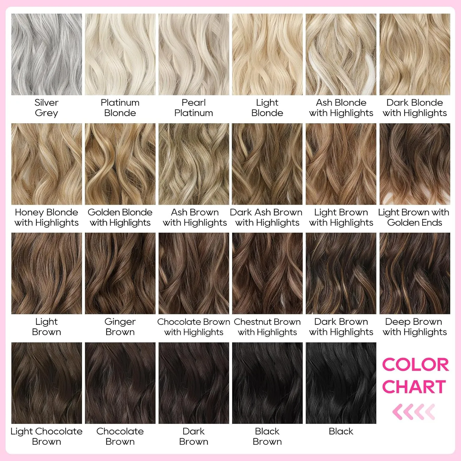 REECHO Hair Extensions - 4PCS 14" Short Beach Wavy Clip-in Hairpieces With Invisible Lace Weft - Natural Soft for Women - Ash Blonde With Highlights