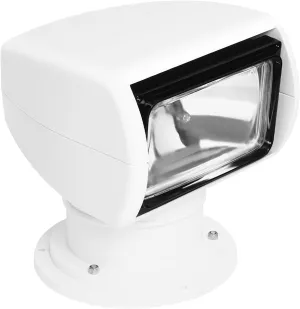 Remote Control Searchlight, 100W Halogen Marine Spotlight with IP66 Waterproof, 2624ft Long Range for Boats, Yachts, Trucks & Off Road