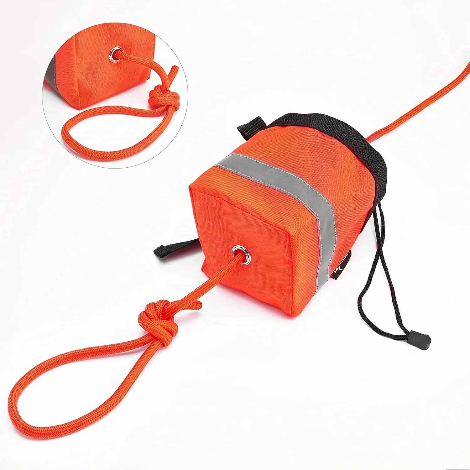 Rescue Throw Bag with 50/100 Feet Floating Line,Emergency Throw Bag with Whistle Buckle for Kayaking and Rafting,Safety Equipment for Raft and Boat