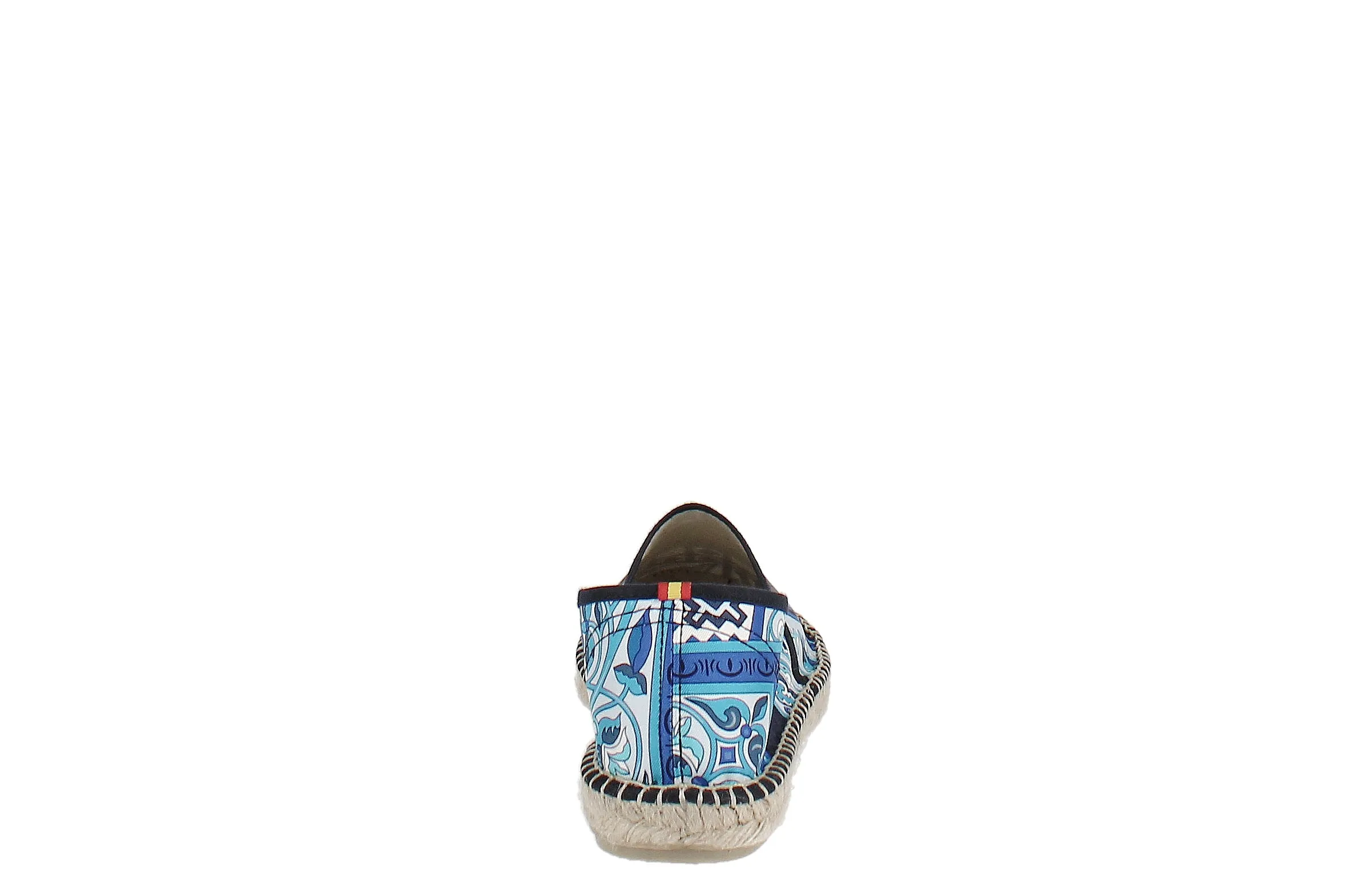 Respoke Women's Luna Toyo Printed Espadrille Flats BLUE/ BLACK 39/9