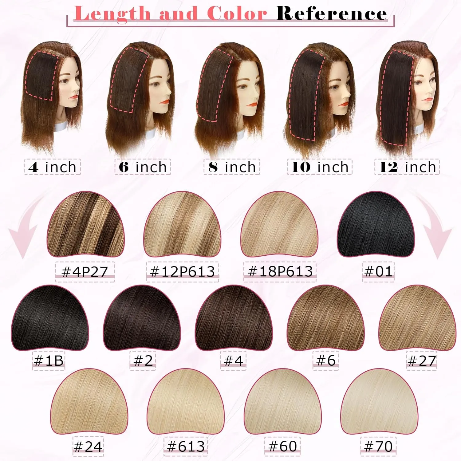 Rich Choices Clip in Short Hair Extensions 100% Real Remy Human Hair Invisible Mini HairPieces for Thinning Women and Men 6 Inch Medium Brown&Dark Blonde