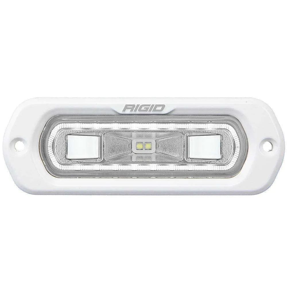 RIGID Industries SR-L Series Marine Spreader Light - White Flush Mount - White Light w/White Halo