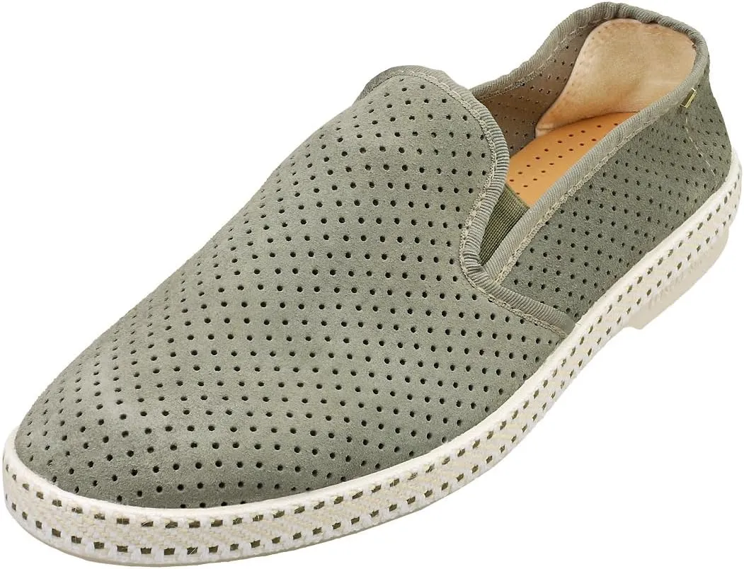 Rivieras Classic Mens Espadrille Shoes in Khaki