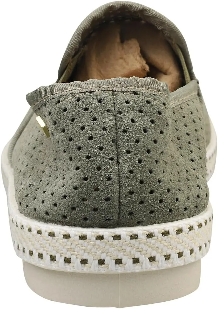 Rivieras Classic Mens Espadrille Shoes in Khaki