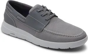 ROCKPORT Mens Truflex Cayden Boat Shoes Grey 12M
