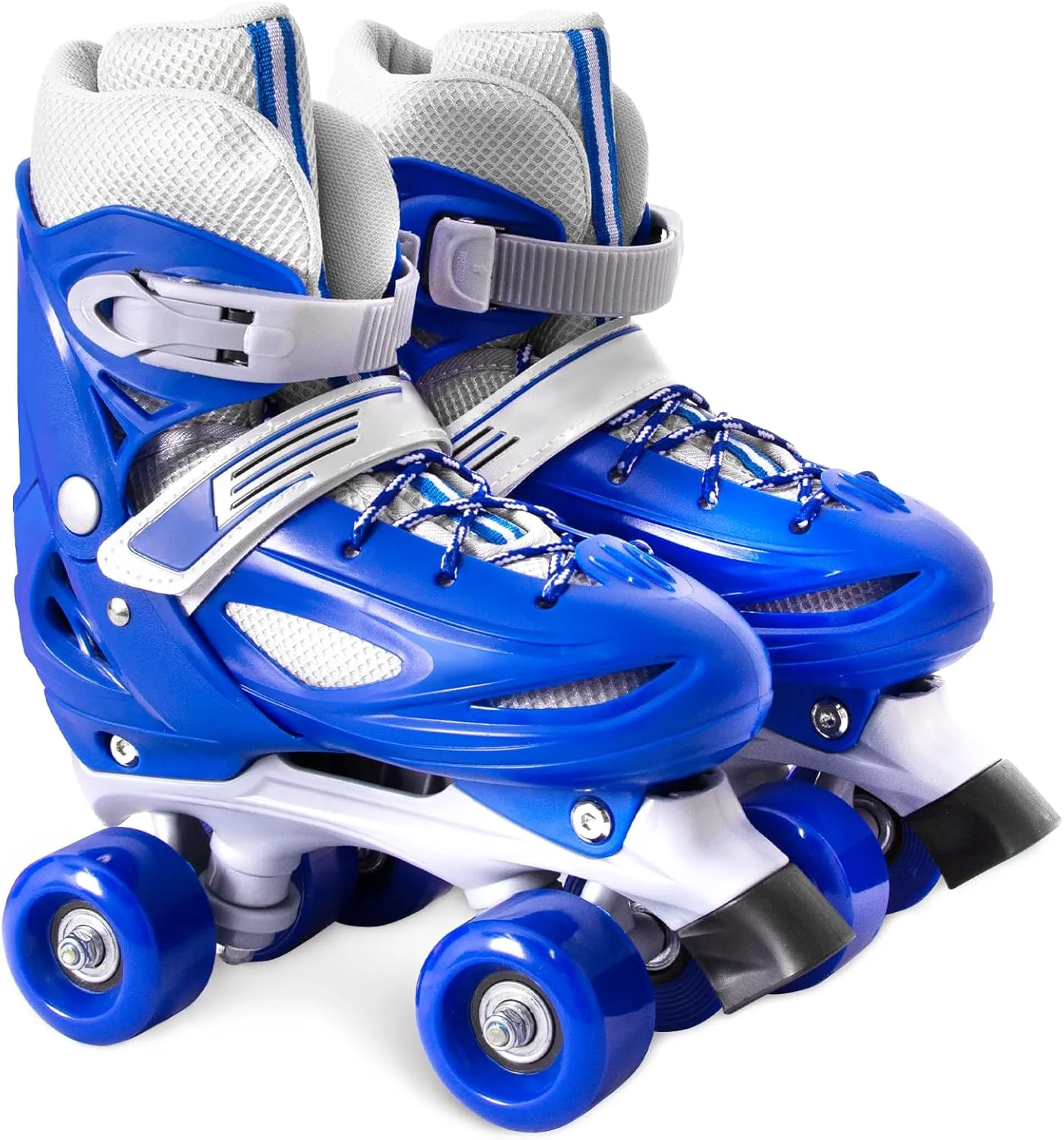 Roller Skates for Girls Age 3-12 | Rainbow Toddler Roller Skates for Kids Ages 3-5 | 4 Size Adjustable | Light Up Quad Roller Skates for Girls Boys Beginners