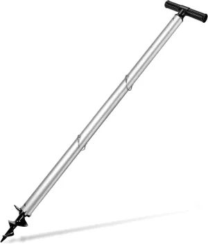 Sand Anchor for Boat, Shallow Water Anchor Pole, Aluminum Boat Anchor Kit for Dive Beach, Sand Anchor Kit for Boat, Boat Fixing Accessories, 47.2In