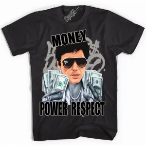 Satin Shadow 1s Sneaker Shirt Tony Montana Graphic