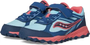 Saucony Cohesion TR14 A/C Trail Running Shoes (Little Big Kid) Sneaker, Aqua/Coral, 3 US Unisex
