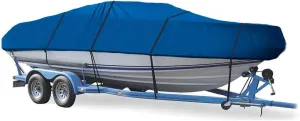 SBU Blue Boat Cover Compatible for MAXUM 2050 NP BOWRIDER I/O 1995 1996-1997, Travel Storage Mooring