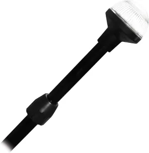 SeaSense LED Stern Light - Range of 2 Nautical Miles - Easily Adjustable, Stowable Black EDC Light for Boats, Kayaks, Canoes, Pontoons & Fishing Vessels up to 39 Feet (Base Not Included)