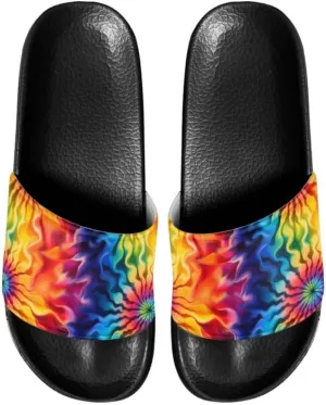 Semioury Starry Sky Cozy Home Shoes Tulip Tie-Dye Soft Sole Bedroom Anti-Skid Outdoor Sole House Shoes for Women Men Family