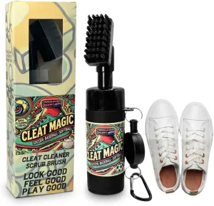 Shoe Cleaner with Shoe Scrubber for Cleats I Shoe Brush & Foam for Canvas, Nubuck, Tennis Shoes & White Sneaker Cleaner I Shoe Cleaning Kit for White Shoes, Boots, Suede Cleaner & Leather Shoe Cleaner