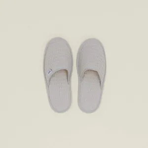 Simple Waffle Slippers (Light Grey)