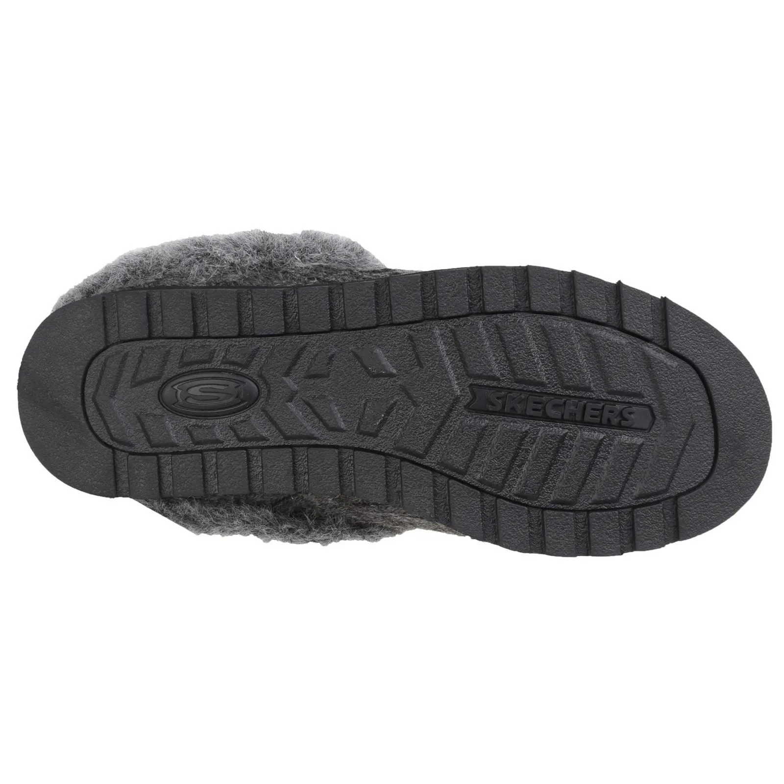 Skechers Women's Keepsakes Ice Angel Mule Slipper in Charcoal