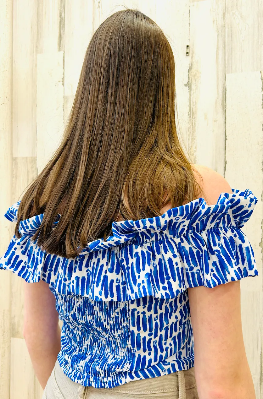 SKIES ARE BLUE OTTIE CROP TOP