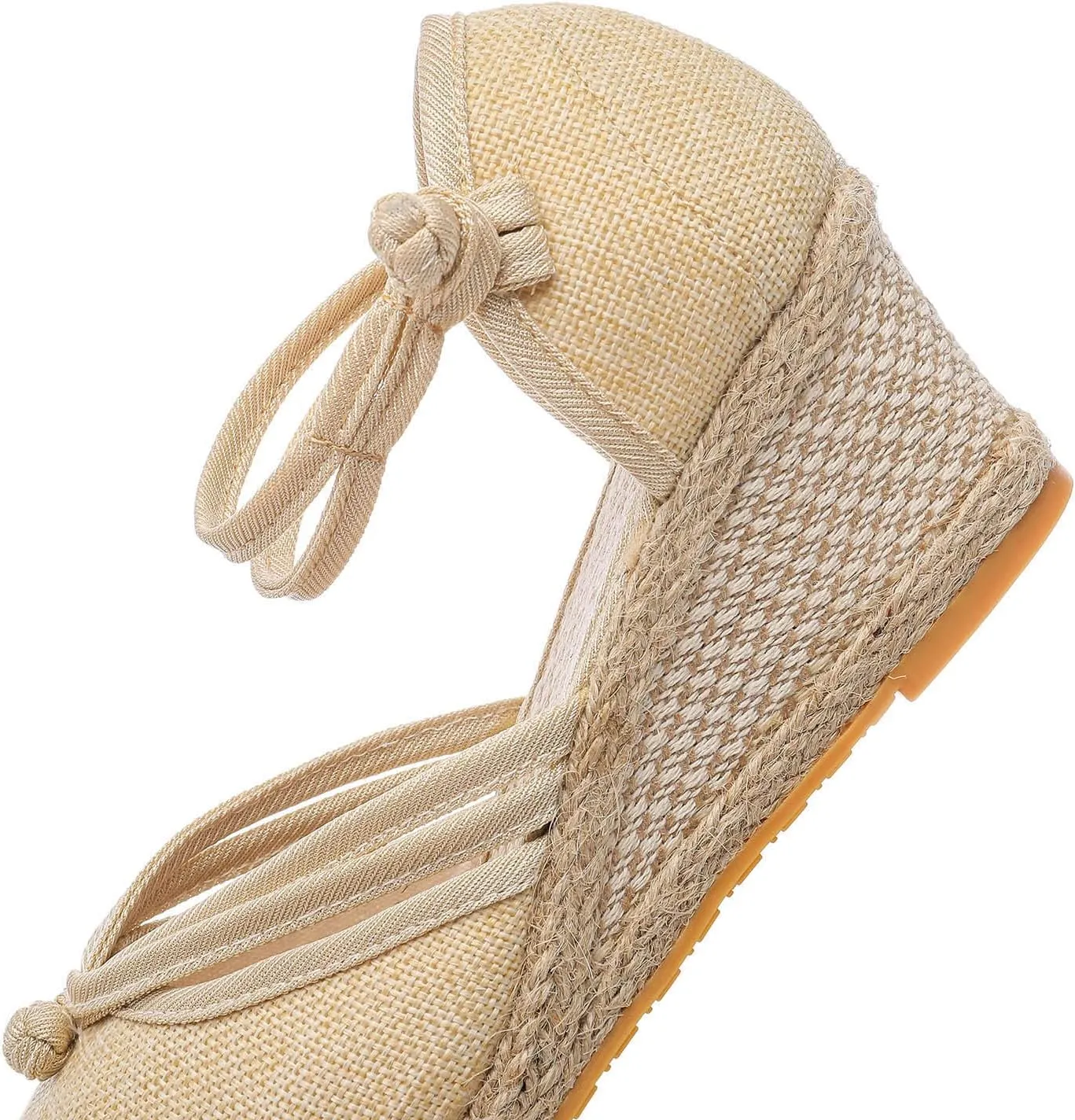 Slide Spring Wedge Sandals for Women Dressy Covered Toe Summer Straw Ladies Trendy Cover Heel 2024 Buckle Work Office