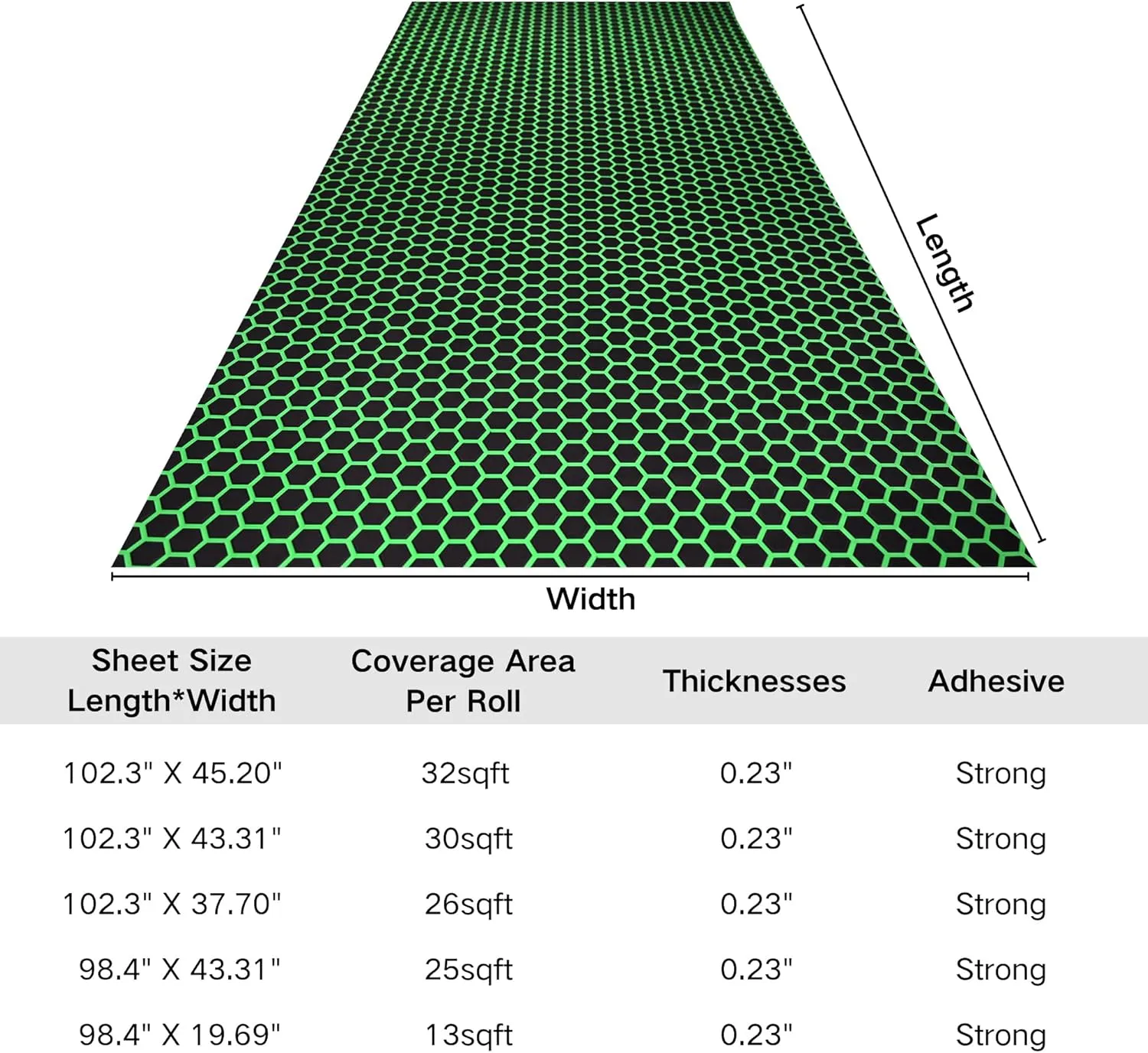 Small Hexagonal 98.4"X43.31"EVA Self-Adhesive eva Foam Boat Flooring for Yacht Pool Boat Flooring Sheet Thick Non-Skid mat