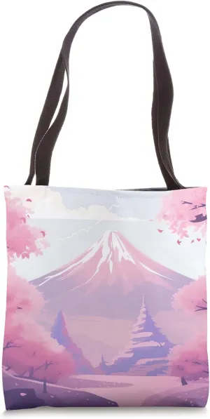 Soft Symphony Peaks A Pastel Ballet with Blossoms Tote Bag