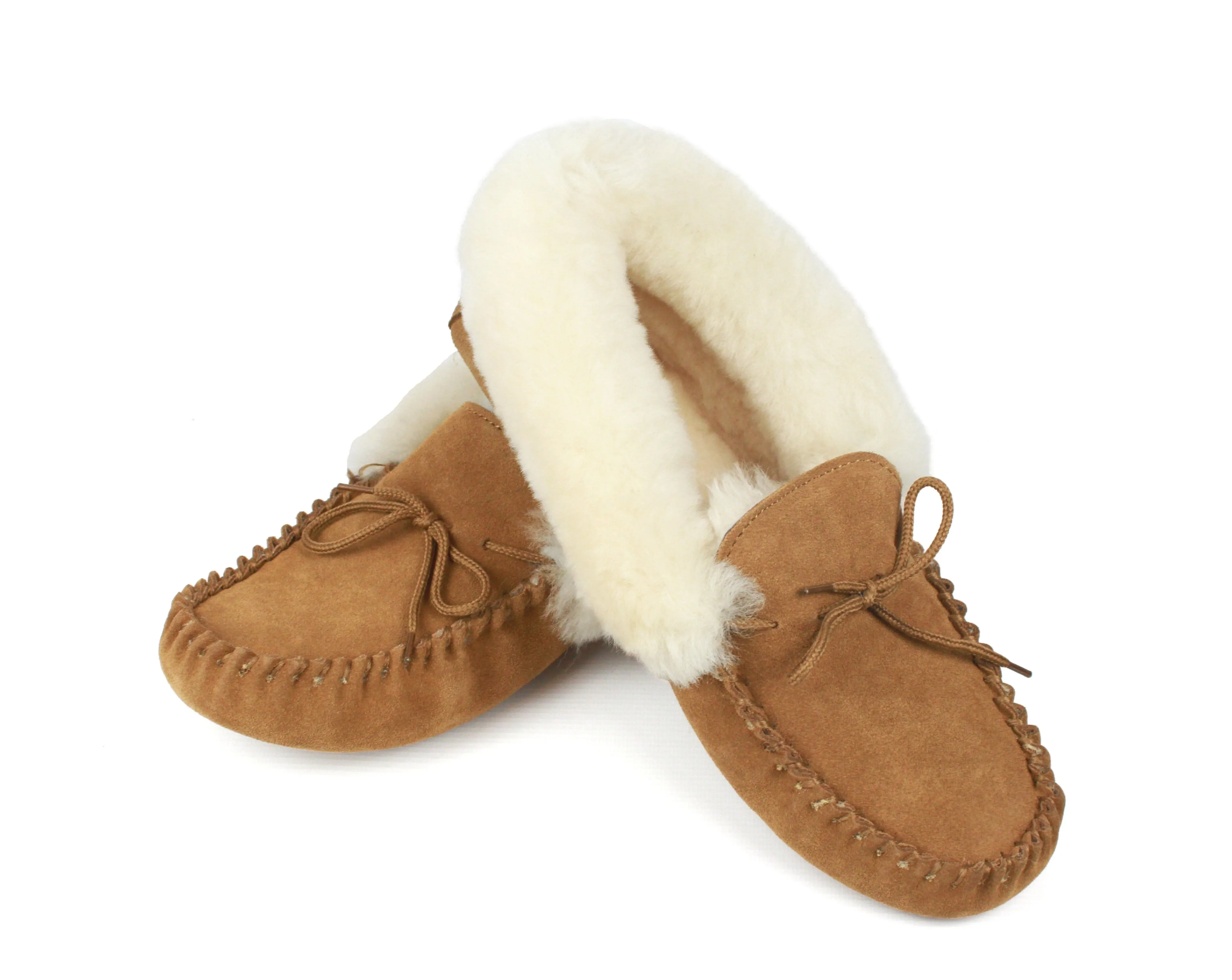 Sophie Sheepskin Moccasin Slipper (soft sole)
