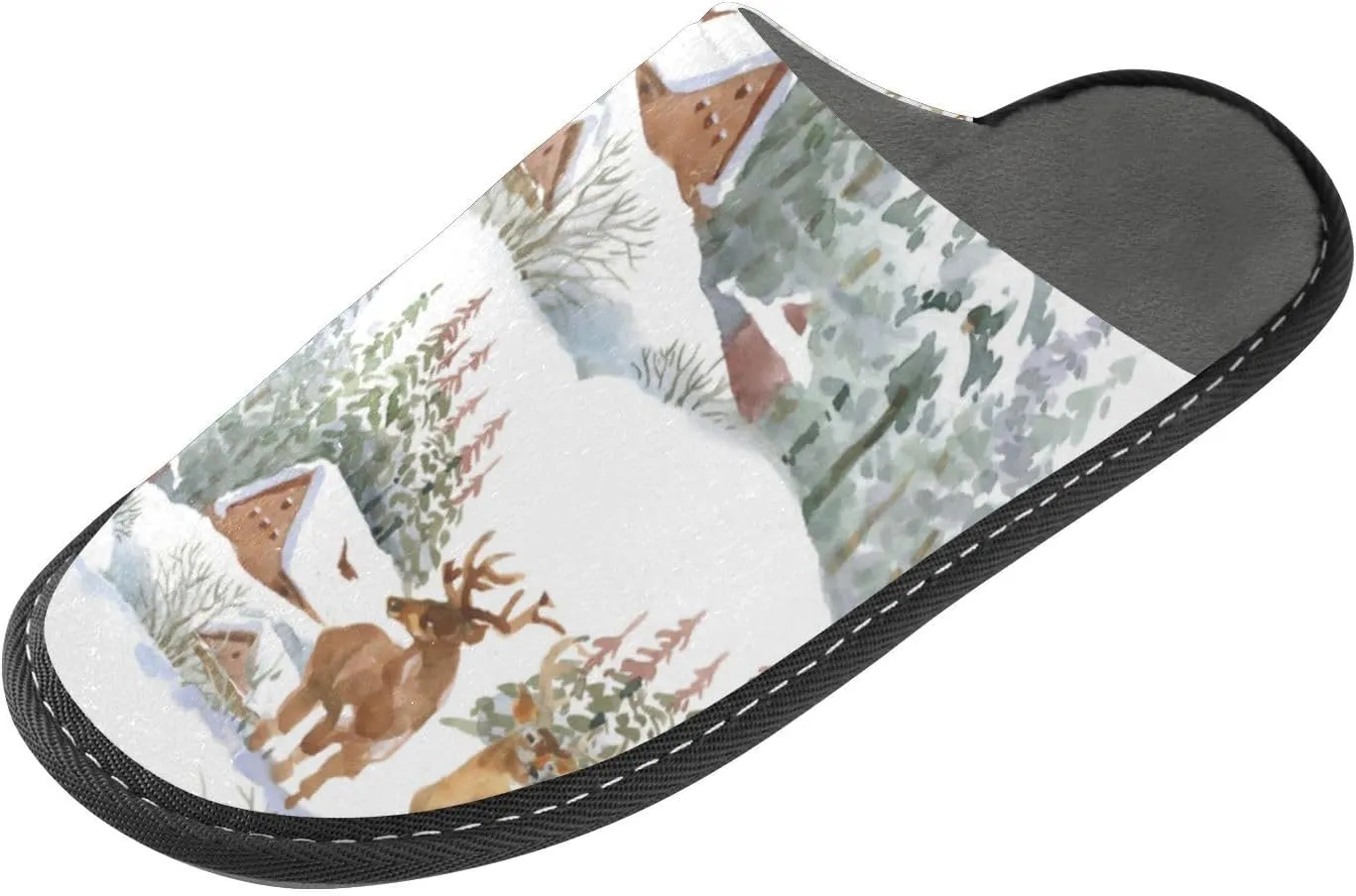 Spa Slippers Indoor House Fuzzy Slippers Soft Memory Foam Non-Slip Home Slipper Winter Shoes For Bedroom Hotel Travel 4-11