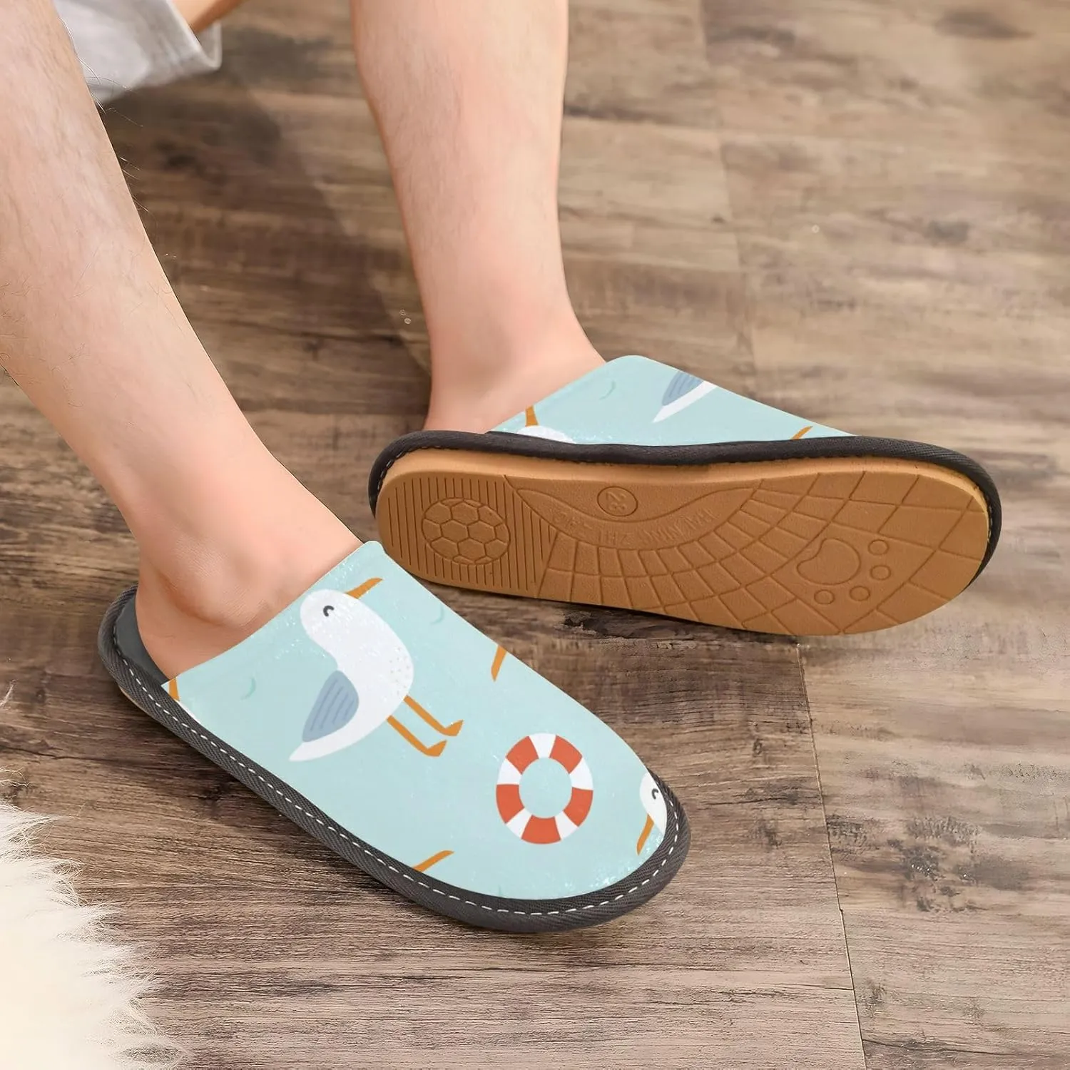 Spa Slippers Indoor House Fuzzy Slippers Soft Memory Foam Non-Slip Home Slipper Winter Shoes For Bedroom Hotel Travel 4-11